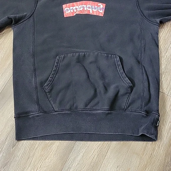 Supreme x Comme Des Garcons CDG Box Logo Hoodie Men's Large Black